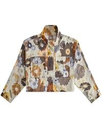 Kith - Shiloh Cropped Floral-Print Cropped Jacket - Lyst
