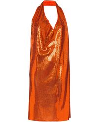 Bottega Veneta - Cowl-neck Sequinned Mini Dress - Lyst