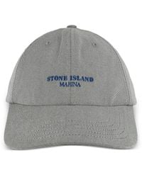 Stone Island - Logo-Lettering Baseball Cap - Lyst