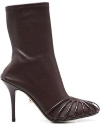 ALEVI - Karen Cage-Detail Stiletto-Heel Boots - Lyst