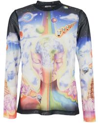 CASABLANCA - Mesh Printed Sweatshirt - Lyst