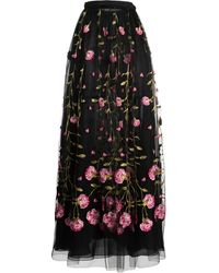 Giambattista Valli - フローラル チュールスカート - Lyst