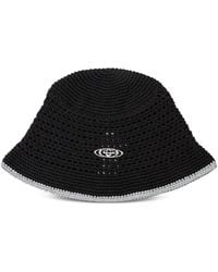 CASABLANCA - Crochet Logo-Plaque Bucket Hat - Lyst