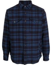 Polo Ralph Lauren - Plaid Check Pattern Shirt Jacket - Lyst