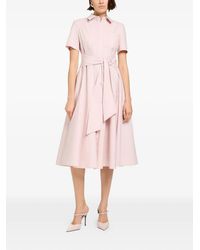 Toccin - Megan Tie-Front Short-Sleeve Shirt Dress - Lyst