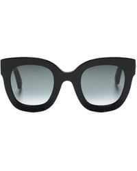 Gucci - Gafas De Sol Con Montura Redonda De Acetato Con Estrella - Lyst