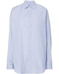 Balenciaga - Striped Cotton Shirt - Lyst