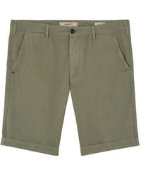40 Weft - Cuffed-Hem Bermuda Shorts - Lyst