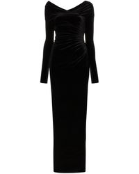 Alexandre Vauthier Gerafftes Maxikleid - Schwarz