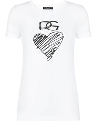 Dolce & Gabbana - Logo-print T-shirt - Lyst