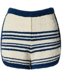 Perfect Moment - Schild Gestreepte Bouclé Shorts - Lyst