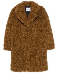 Stand Studio - Camille Faux-Shearling Notched-Lapel Coat - Lyst