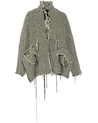 Rundholz - Veste À Carreaux Et Franges - Lyst