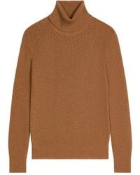 Dries Van Noten - Maglione A Coste Con Collo Alto - Lyst
