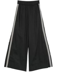 Marc Ellis - Side-Stripe Wide-Leg Trousers - Lyst
