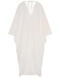 Another Tomorrow - Dolman-Sleeve V-Neck Maxi Dress - Lyst