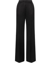 Alberta Ferretti - Concealed-Fastening Palazzo Pants - Lyst