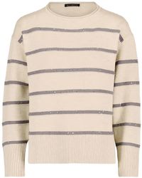 Betty Barclay - Sequin-Embellished Striped Sweater - Lyst
