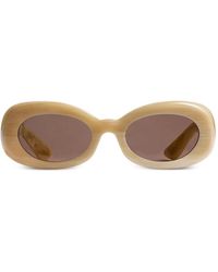 KHAITE - Oval-Frame Sunglasses - Lyst
