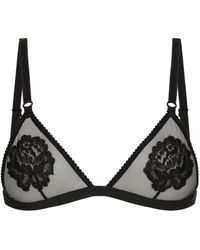 Dolce & Gabbana - Triangel-BH mit Blumen-Motiv - Lyst