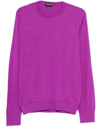 Tom Ford - Silk Crewneck Sweater - Lyst