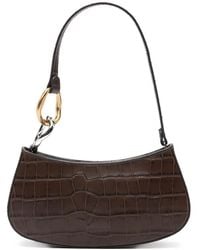 STAUD - Ollie Crocodile-Effect Shoulder Bag - Lyst