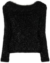 Alberta Ferretti - Black Lurex Sweater - Lyst