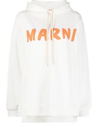 Marni - Hoodie Mit Logo-Print - Lyst