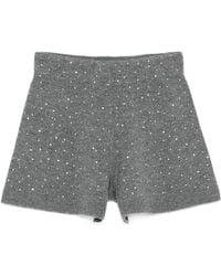 Maje - Verfraaide Gebreide Shorts - Lyst