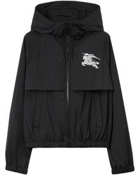 Burberry - Ekd-print Hooded Jacket - Lyst