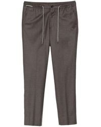 Corneliani - Drawstring-Waist Virgin Wool Trousers - Lyst