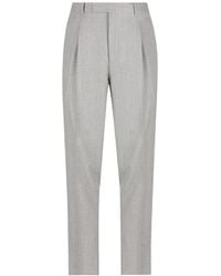 ZEGNA - Pantalon Fuselé À Taille Ceinturée - Lyst
