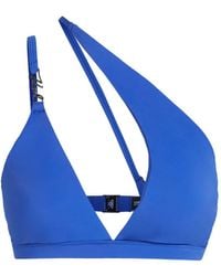 Karl Lagerfeld - Signature Asymmetric Bikini Top - Lyst