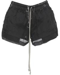 Rick Owens - Fog Drawstring-Waist Shorts - Lyst