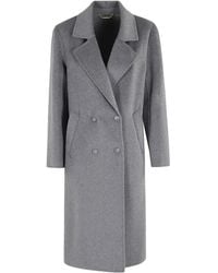 Seventy - Wool Blend Double-Breasted Coat - Lyst