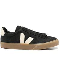 Veja - Logo-Patch Suede Sneakers - Lyst