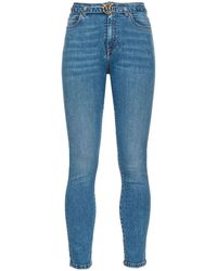 Pinko - Jeans skinny con cintura - Lyst