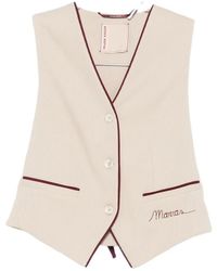 Antonio Marras - Embroidered-Logo Pinstriped Waistcoat - Lyst