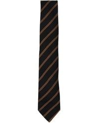 ZEGNA - Gestreepte Zijden Stropdas - Lyst