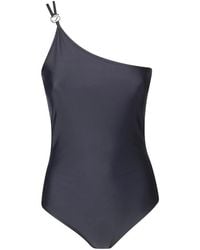 Coperni - Logo-Plaque One-Shoulder Swimsuit - Lyst