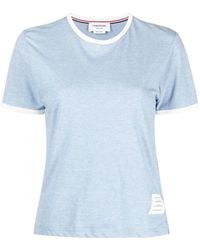 Thom Browne - Contrast-Trim T-Shirt - Lyst