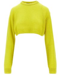 Balenciaga - Crew-Neck Cropped Top - Lyst
