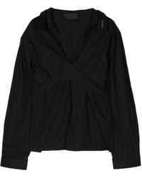 HELIOT EMIL - Cross-Strap Long-Sleeve Top - Lyst