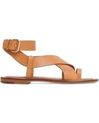 Mansur Gavriel - Leather Flat Sandals - Lyst