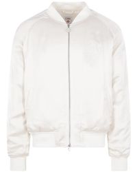 CASABLANCA - Hotel Emblem Logo-Embroidered Bomber Jacket - Lyst