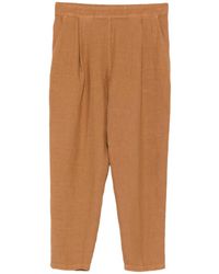 120% Lino - Pleated Linen Trousers - Lyst