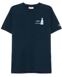 Mc2 Saint Barth - X Gin Mare Lupo-Embroidered T-Shirt - Lyst