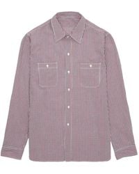 Fortela - Work Plaid Patch-Pocket Shirt - Lyst