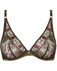Aubade - Sound Of Heart Embroidered Triangle Bra - Lyst