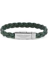 Aston Martin Watches - Braided Leather Bracelet - Lyst
